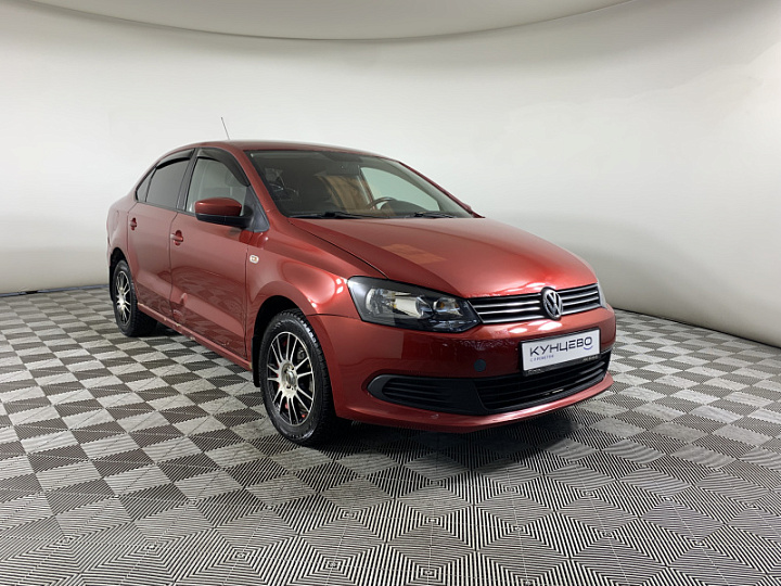 VOLKSWAGEN Polo 1.6, 2012 года, Автоматическая, ВИШНЕВО-КРАСНЫЙ