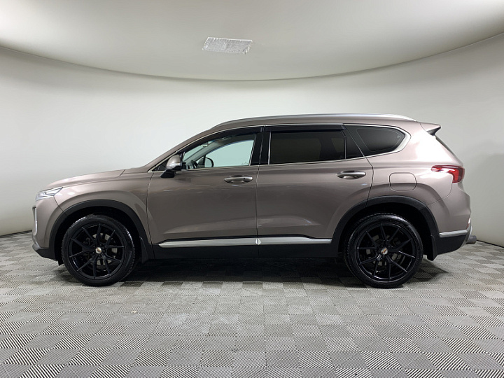 Hyundai Santa Fe 2.2, 2019 года, Автоматическая, Серо-бежевый