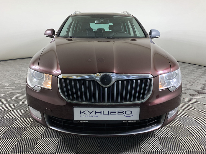 SKODA Superb 2, 2013 года, Робот, ТЕМНО-БОРДОВЫЙ