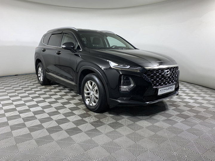 HYUNDAI Santa Fe 2.2, 2019 года, Автоматическая, ЧЕРНЫЙ