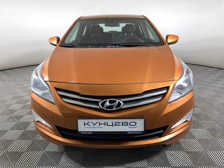HYUNDAI Solaris 1.6, 2015 года, Автоматическая, ОРАНЖЕВЫЙ