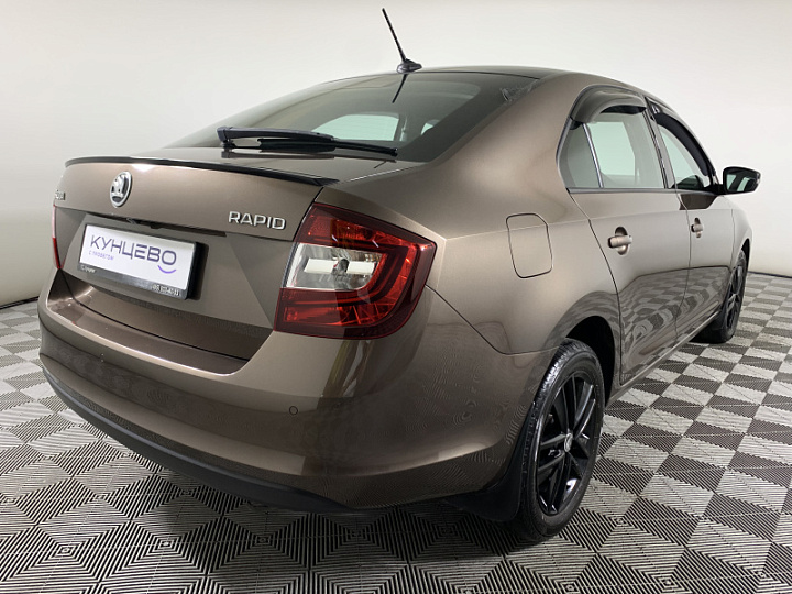 Skoda Rapid 1.4, 2017 года, dsg-7, Коричневый