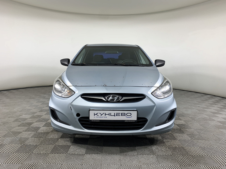 HYUNDAI Solaris 1.4, 2011 года, Механика, Серо-голубой