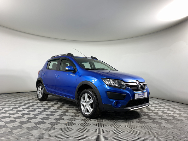 RENAULT Sandero 1.6, 2018 года, Автоматическая, Светло-синий