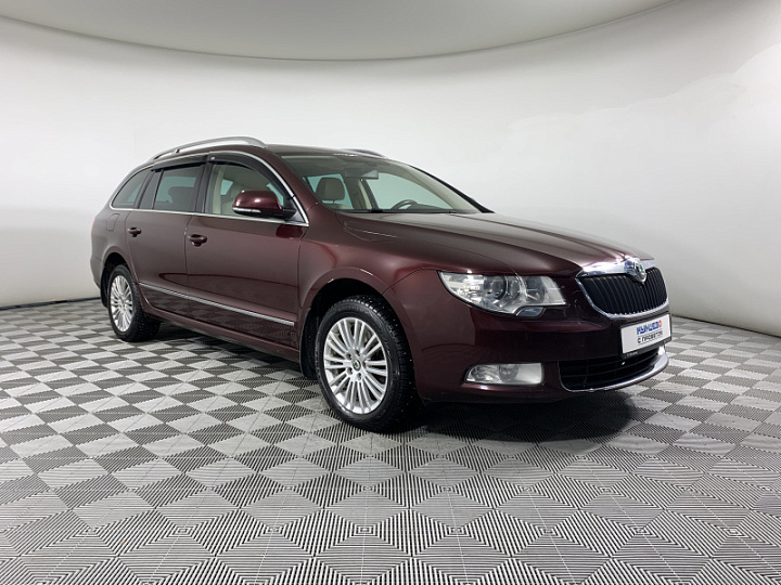 SKODA Superb 2, 2012 года, Робот, Вишневый