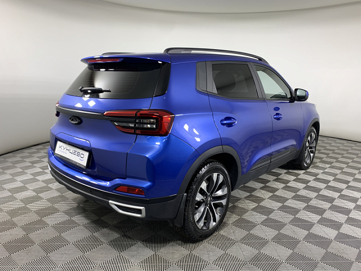 CHERY Tiggo 4 1.5, 2021 года, Робот, СИНИЙ