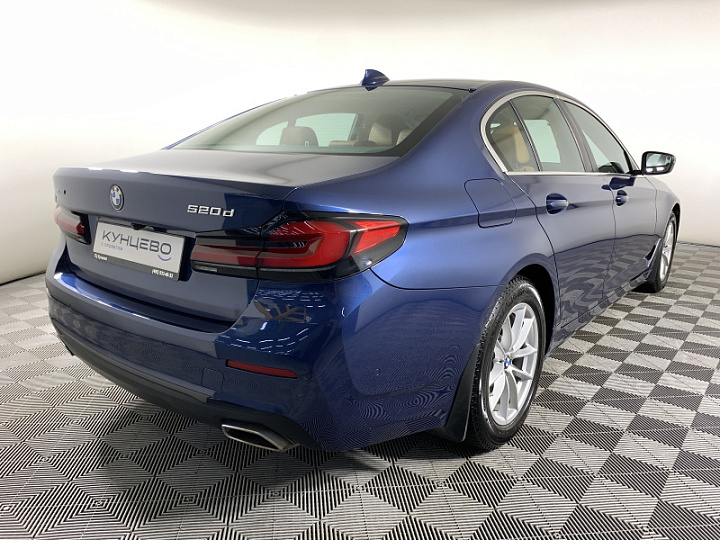 BMW 5 серии 2, 2021 года, Автоматическая, синий