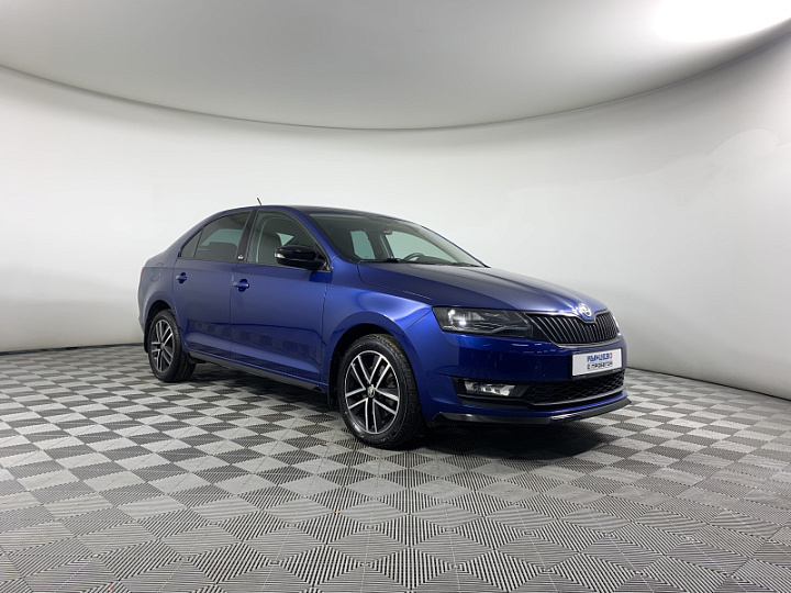 SKODA Rapid 1.6, 2018 года, Автоматическая, ЯРКО-СИНИЙ