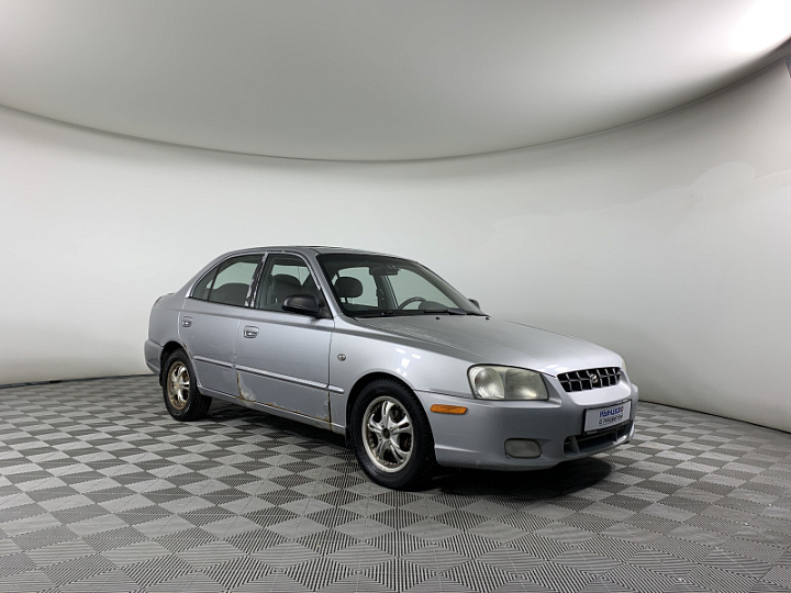 HYUNDAI Accent 1.5, 2003 года, Автоматическая, Серебристый