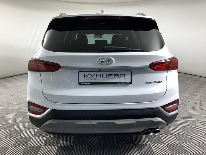 Hyundai Santa Fe 2.2, 2019 года, Автоматическая, БЕЛЫЙ