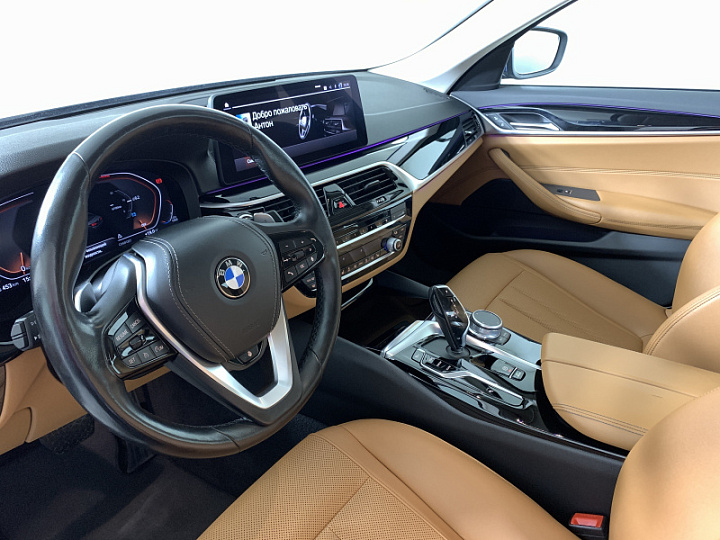 BMW 5 серии 2, 2021 года, Автоматическая, синий