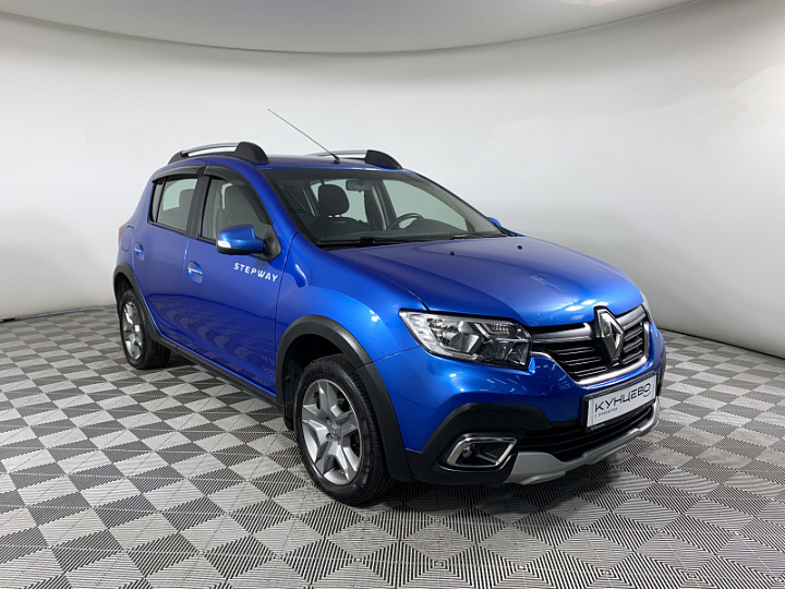 RENAULT Sandero 1.6, 2019 года, Механика, Светло-синий