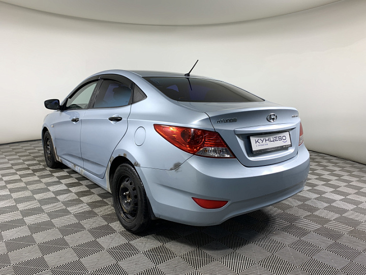 HYUNDAI Solaris 1.4, 2011 года, Механика, Серо-голубой