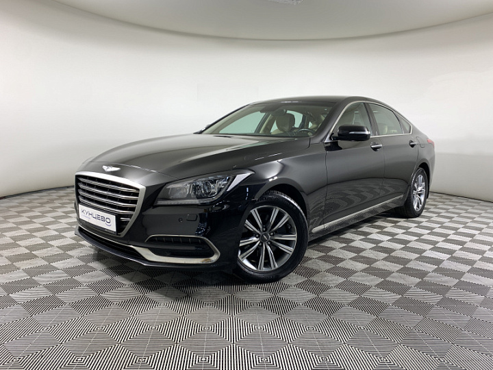 GENESIS G80 2, 2018 года, Автоматическая, ЧЕРНЫЙ