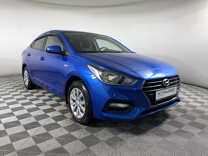 HYUNDAI Solaris 1.6, 2018 года, Механика, СИНИЙ