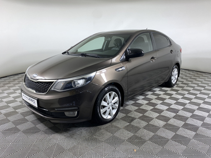KIA Rio 1.6, 2016 года, Автоматическая, Коричневый