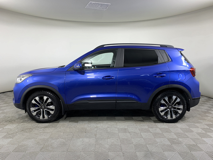 CHERY Tiggo 4 1.5, 2021 года, Робот, СИНИЙ