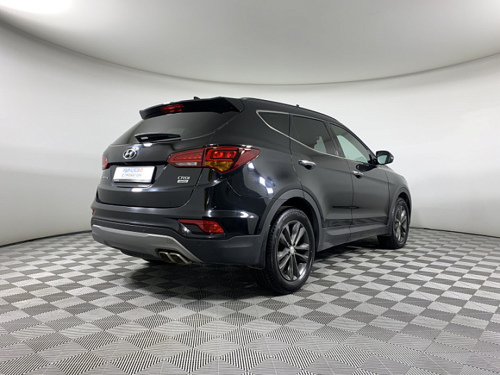 HYUNDAI Santa Fe 2.2, 2017 года, Автоматическая, ЧЕРНЫЙ