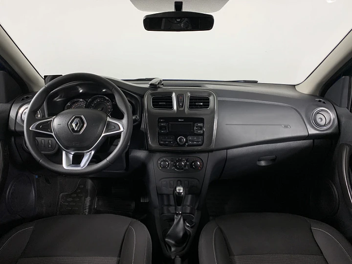 RENAULT Logan 1.6, 2019 года, Вариатор, Светло-синий