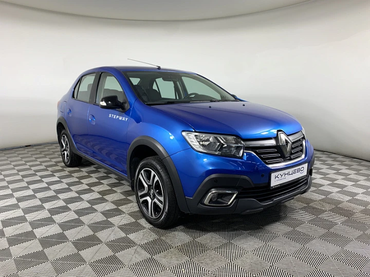 RENAULT Logan 1.6, 2019 года, Вариатор, Светло-синий